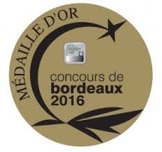 Medaille Or Bordeaux 2016